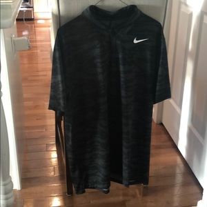 Nike XL black camo golf polo.